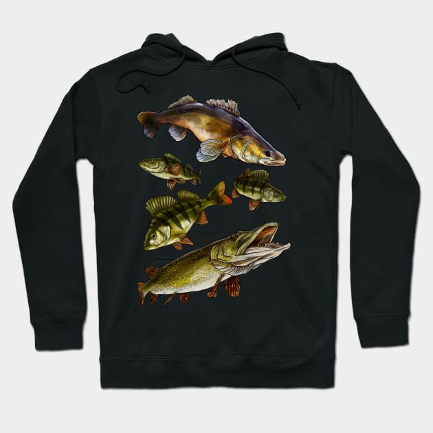 Predators fish Hoodie by Sandarmi